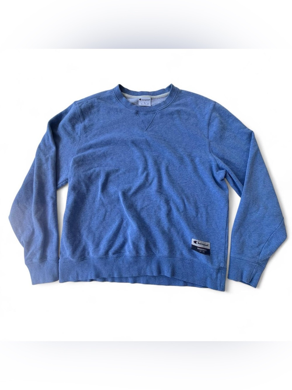 Champion Originals Crewneck Sweatshirt Size L Classic Logo Pullover Fleece